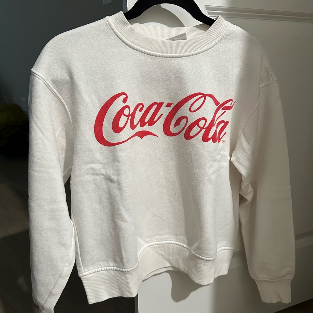 Coca-Cola Red Logo White Crewneck